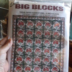 vintage mc calls tissue paper 15 in. quilt blocks to make.